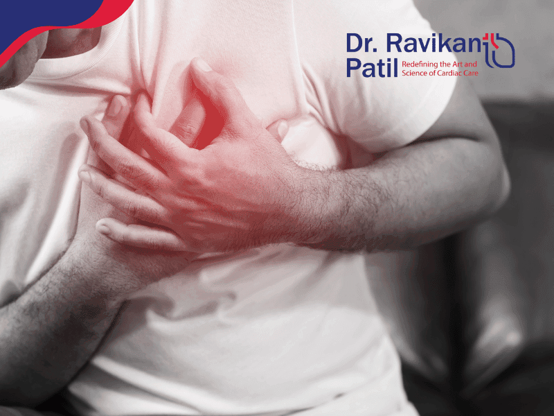 Patient experiencing chest pain during emergency medical care