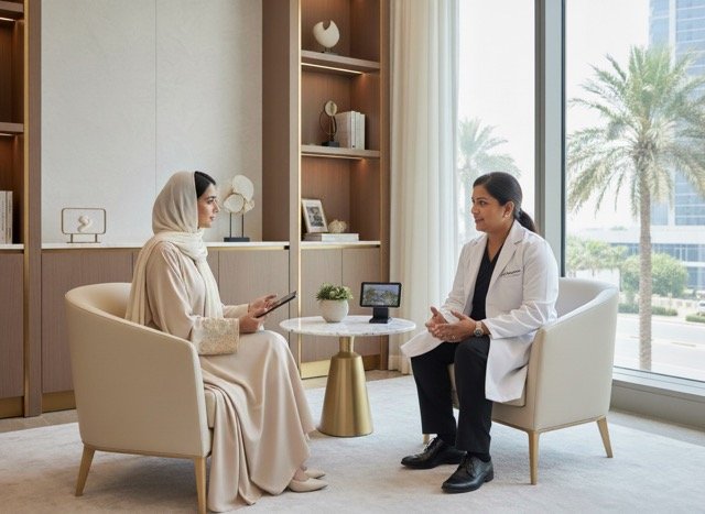 Personalised heart check-up consultation at Cardiac Longevity Clinic Dubai focused on preventive cardiology and long-term heart health